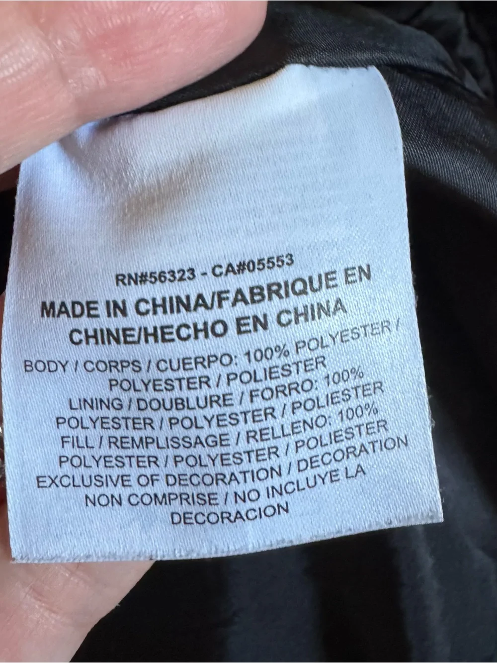 Nike SB Jacket coat Insulated Black Heavy Duty
